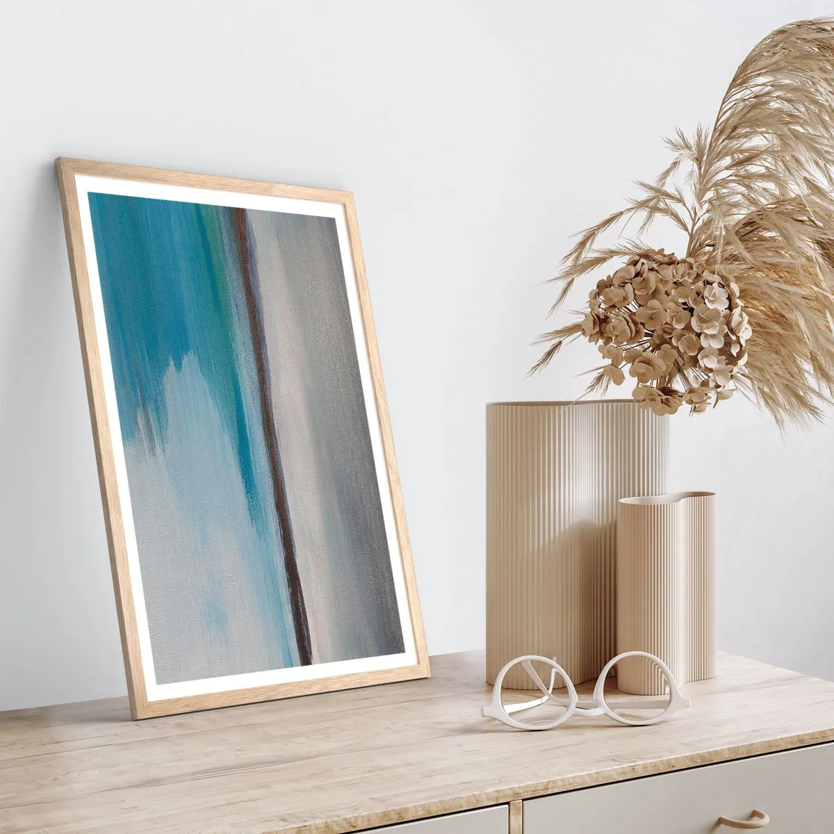 Póster en marco roble claro - Paisaje horizontal - 70x100 cm