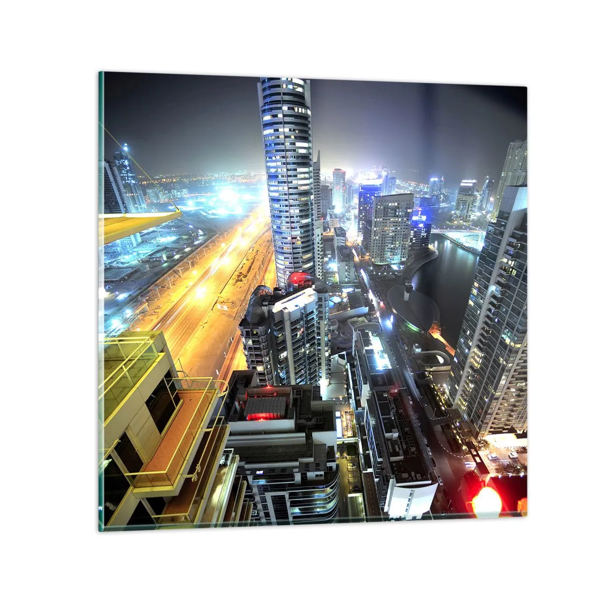 Cuadro sobre vidrio - Impresiones sobre Vidrio - Un milagro en el desierto - 50x50 cm