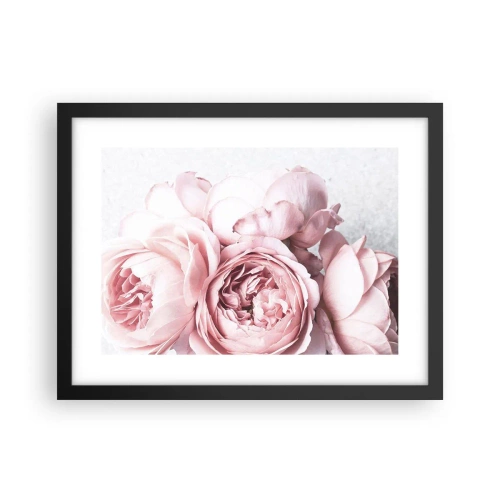 Póster en marco negro - Para los románticos - 40x30 cm