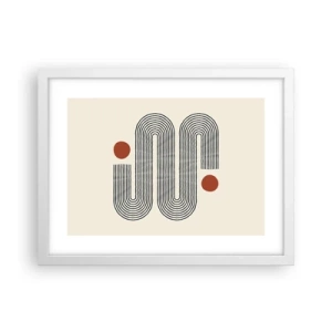 Póster en marco blanco - De principio a fin - 40x30 cm