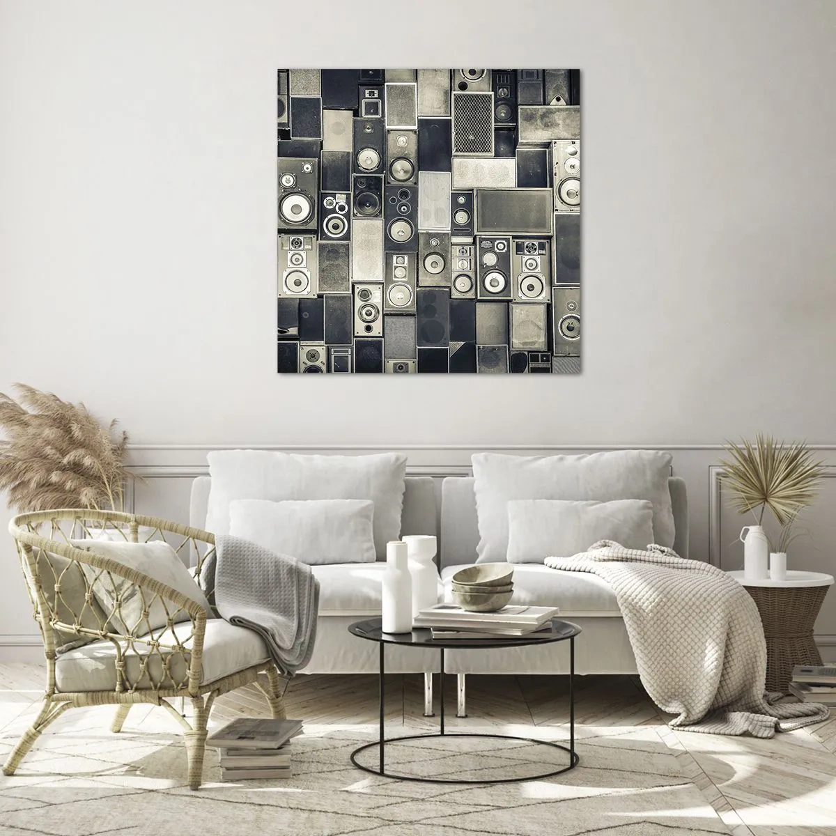 Cuadro sobre vidrio - Impresiones sobre Vidrio - Y todo fluye - 50x50 cm