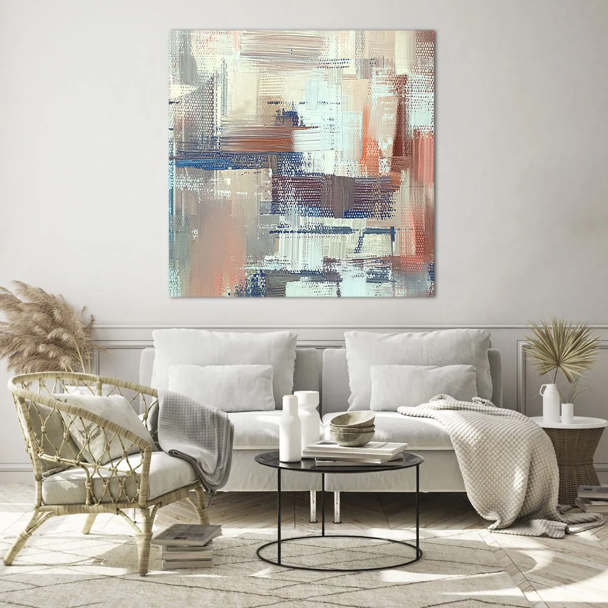 Cuadro sobre vidrio - Impresiones sobre Vidrio - Alcanzando la luz - 40x40 cm