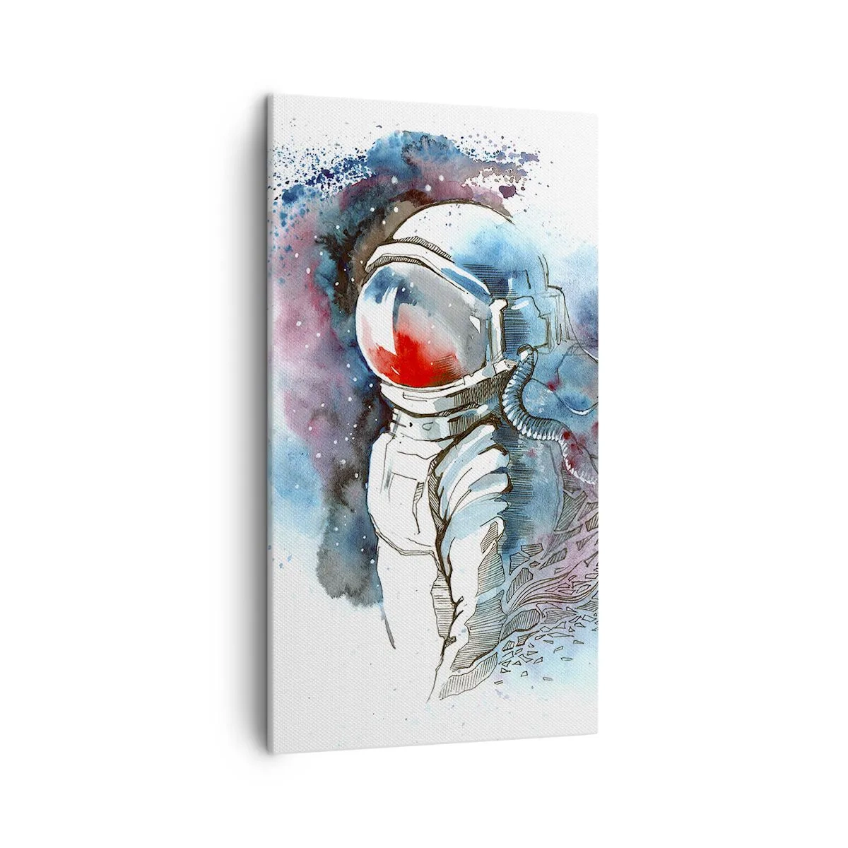 Cuadro sobre lienzo - Impresión de Imagen - A solas con el cosmos - 45x80 cm