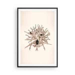 Póster en marco negro - Floreciendo en la danza - 61x91 cm