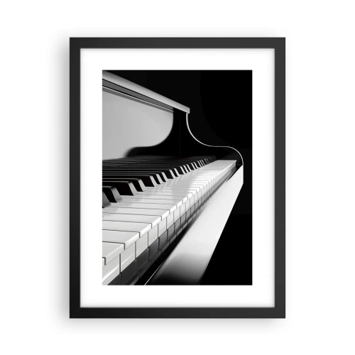 Póster en marco negro - Armonía musical - 30x40 cm