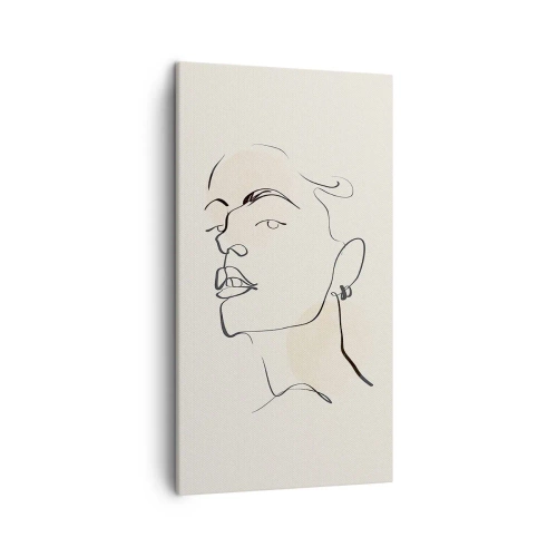 Cuadro sobre lienzo - Impresión de Imagen - Una mirada orgullosa - 45x80 cm