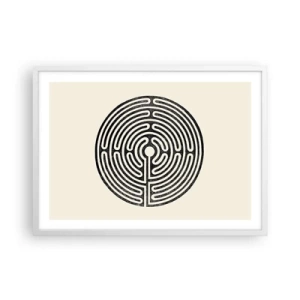 Póster en marco blanco - Orden misterioso - 70x50 cm