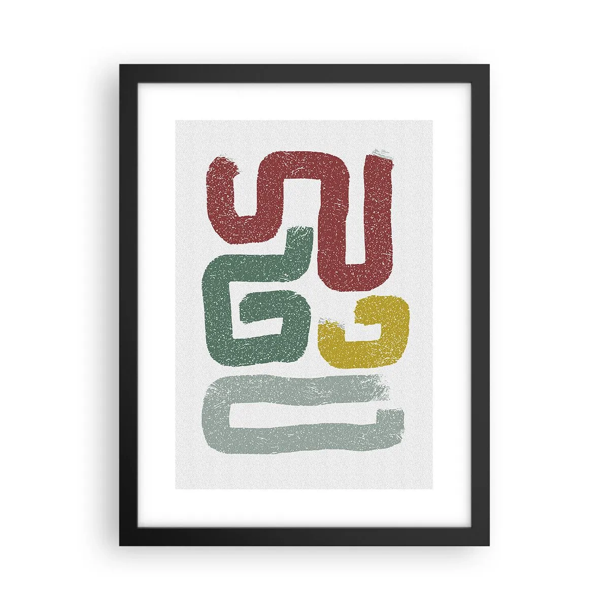 Póster en marco negro - En un idioma desconocido - 30x40 cm