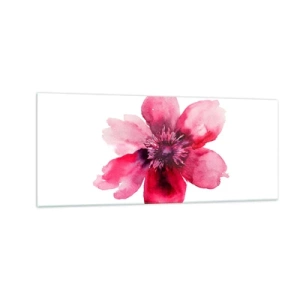 Cuadro sobre vidrio - Impresiones sobre Vidrio - Un beso con aroma a carmín - 100x40 cm