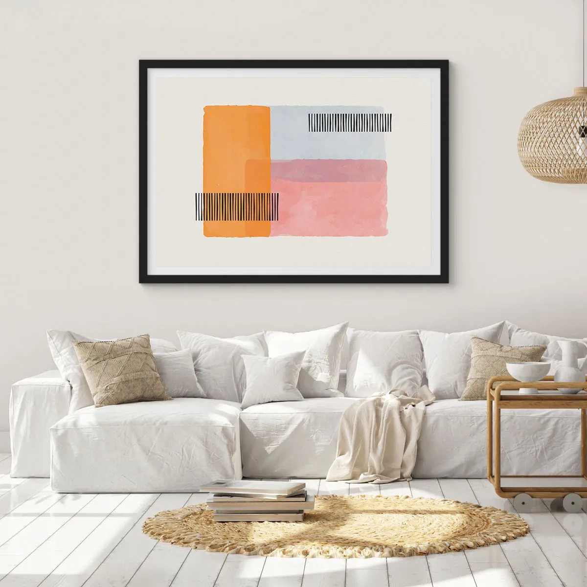 Póster en marco negro - La rectitud - 91x61 cm