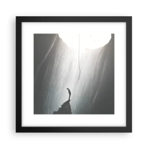 Póster en marco negro - Siempre hay una salida - 30x30 cm