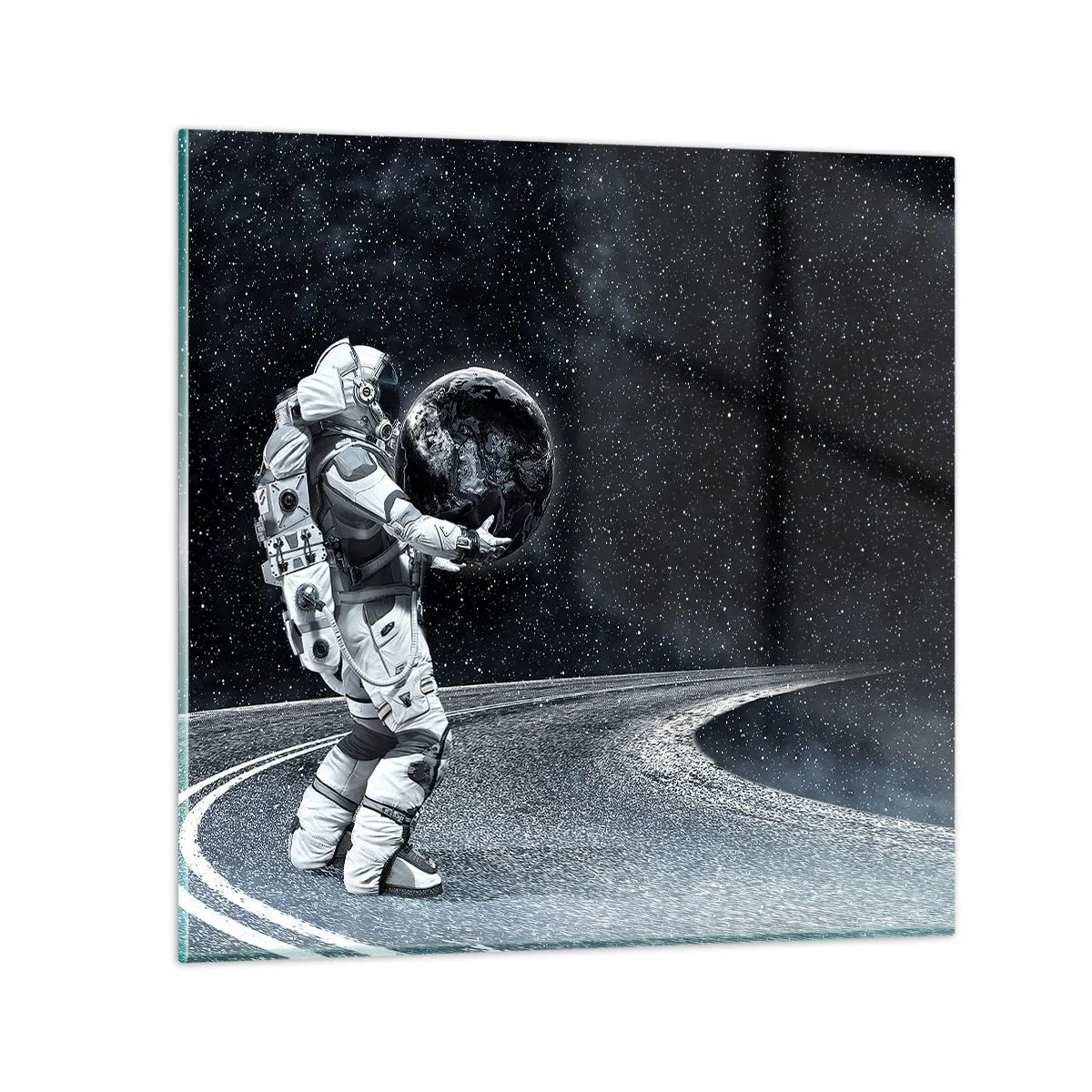 Cuadro sobre vidrio - Impresiones sobre Vidrio - En la Vía Láctea - 30x30 cm