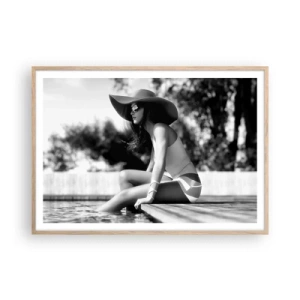 Póster en marco roble claro - Un sueño de verano - 100x70 cm