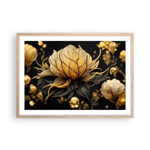 Póster en marco roble claro - Sutil fragilidad - 70x50 cm