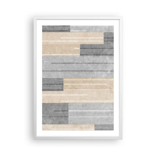 Póster en marco blanco - Composición: sostener la vertical - 50x70 cm