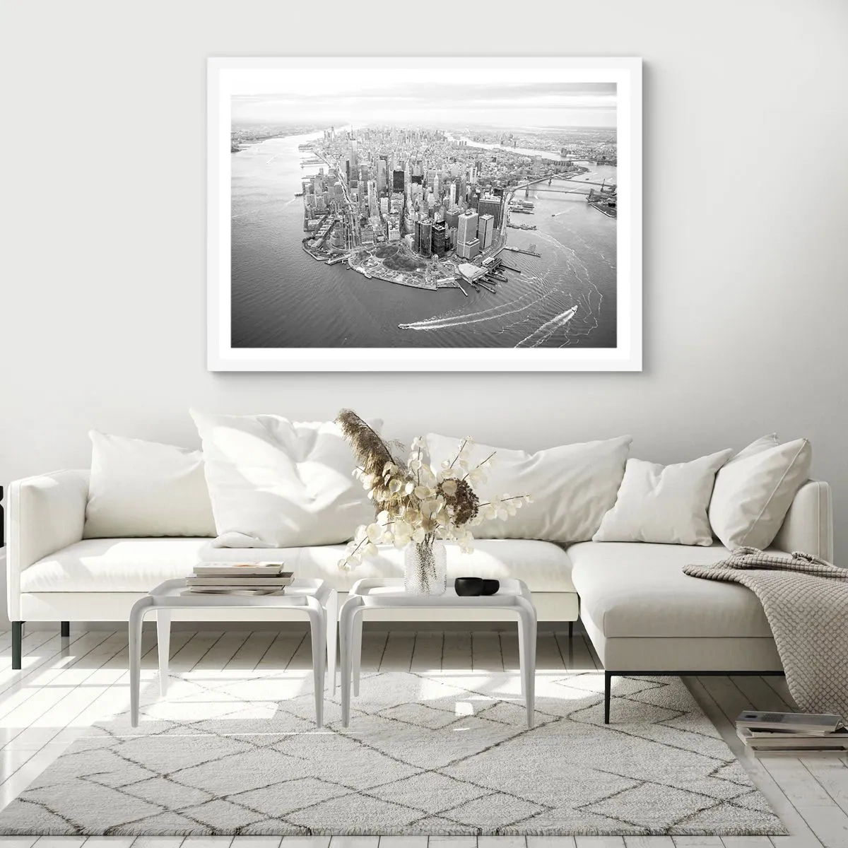 Póster en marco blanco - ¿Cómo no amar este lugar? - 70x50 cm