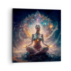 Cuadro sobre lienzo - Impresión de Imagen - Flujo de buena energía - 70x70 cm