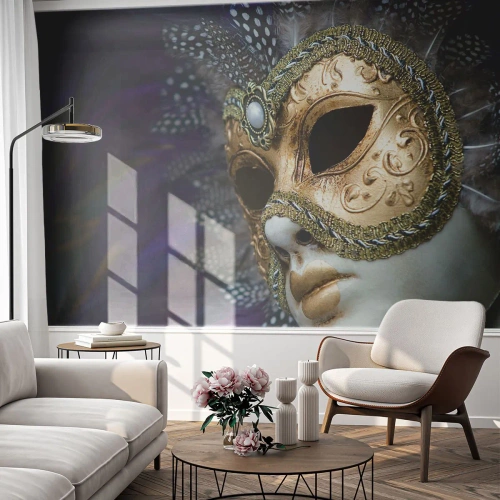 Fotomural Standard Eco - Retrato veneciano en oro - Capucha, Pedazo, Venecia - 250x175 cm