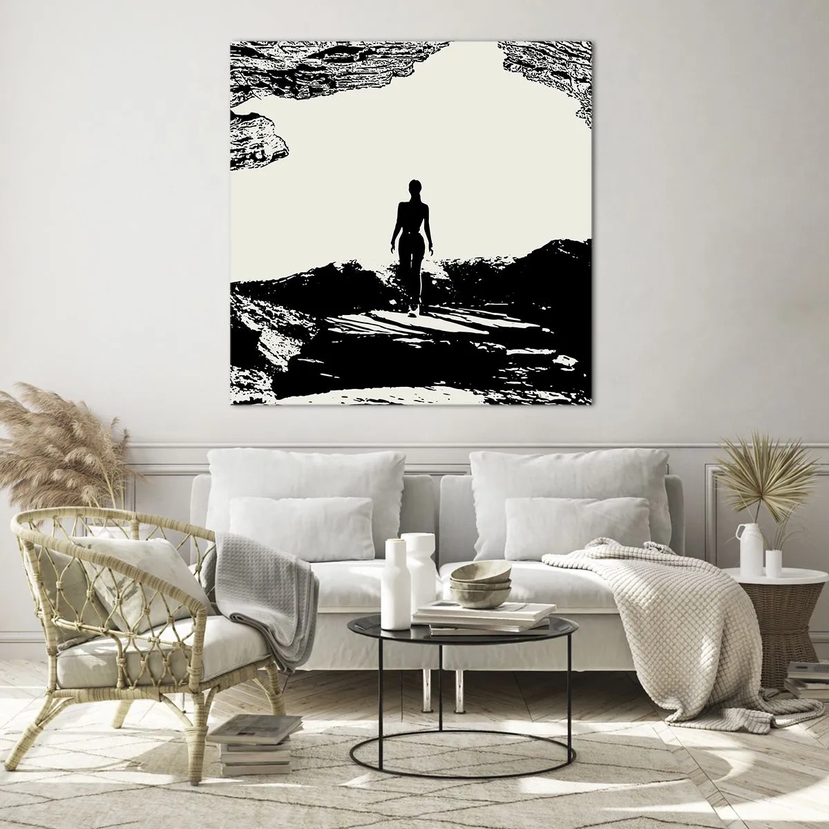 Cuadro sobre vidrio - Impresiones sobre Vidrio - Una nueva mirada - 40x40 cm