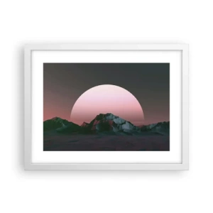 Póster en marco blanco - En una galaxia muy muy lejana - 40x30 cm