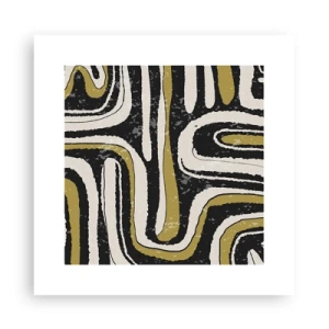 Póster - Composición: tramos y callejones - 30x30 cm