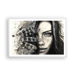 Póster en marco blanco - Belleza salvaje - 91x61 cm