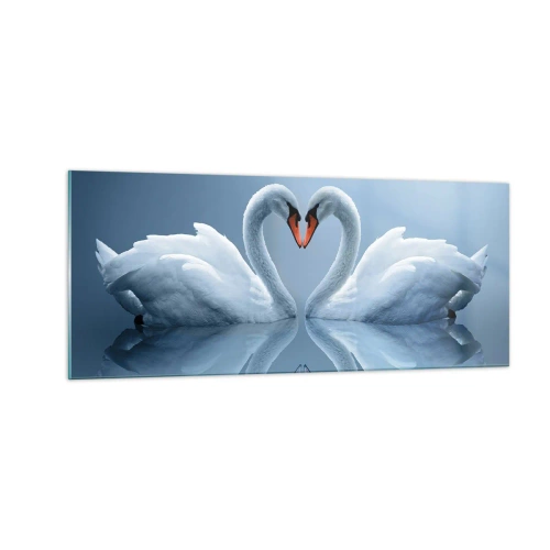 Cuadro sobre vidrio - Impresiones sobre Vidrio - Tiempo de amor - 100x40 cm