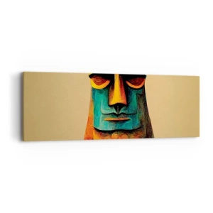 Cuadro sobre lienzo - Impresión de Imagen - Escultural, pero simpática - 90x30 cm