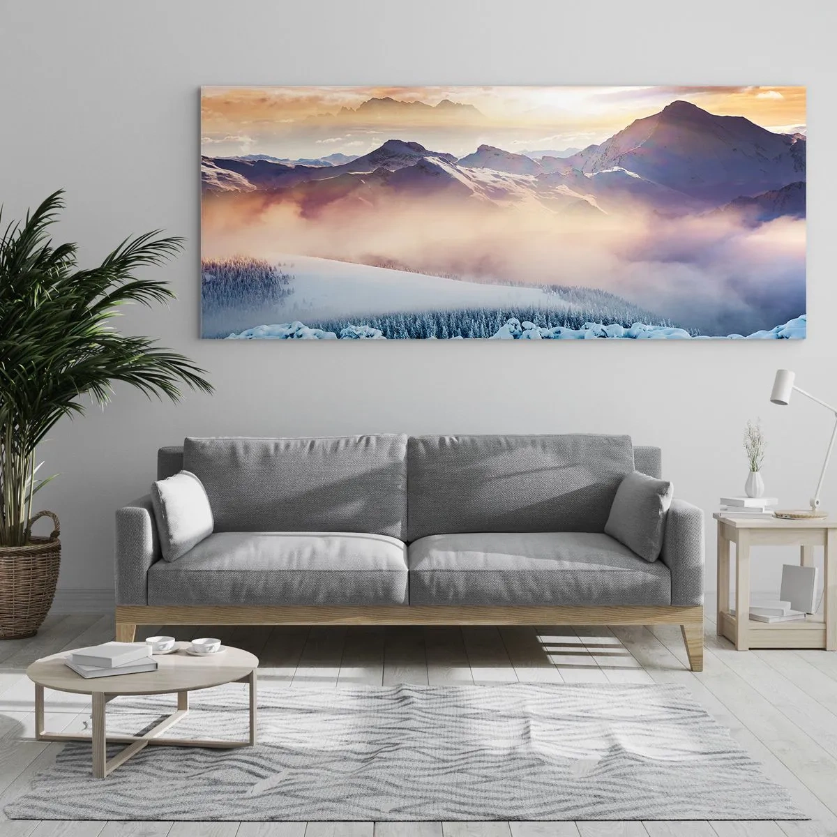 Cuadro sobre vidrio - Impresiones sobre Vidrio - La fuerza y la pureza de la naturaleza - 90x30 cm