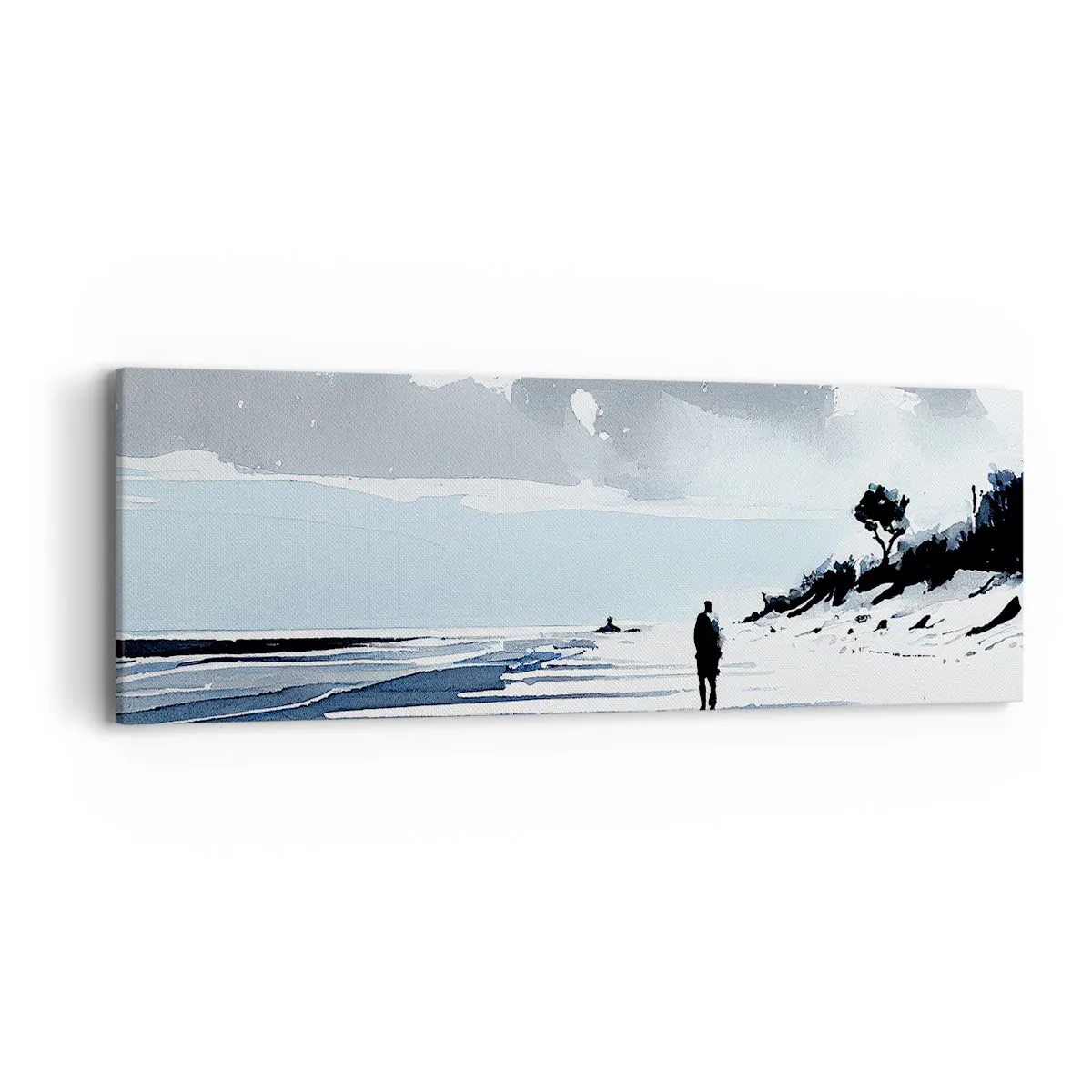 Cuadro sobre lienzo - Impresión de Imagen - Solo conmigo mismo - 90x30 cm