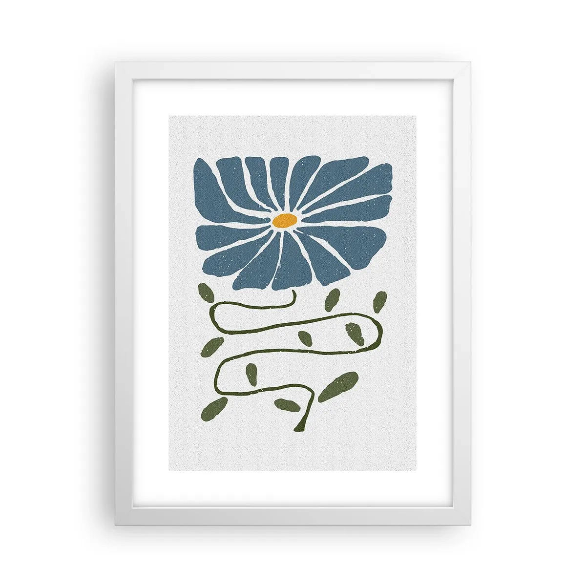 Póster en marco blanco - De ramita a flor - 30x40 cm