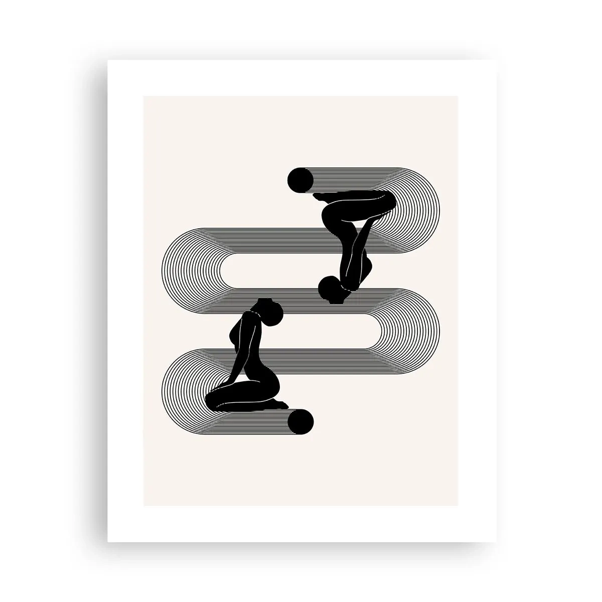 Póster - Simetría sensual - 40x50 cm