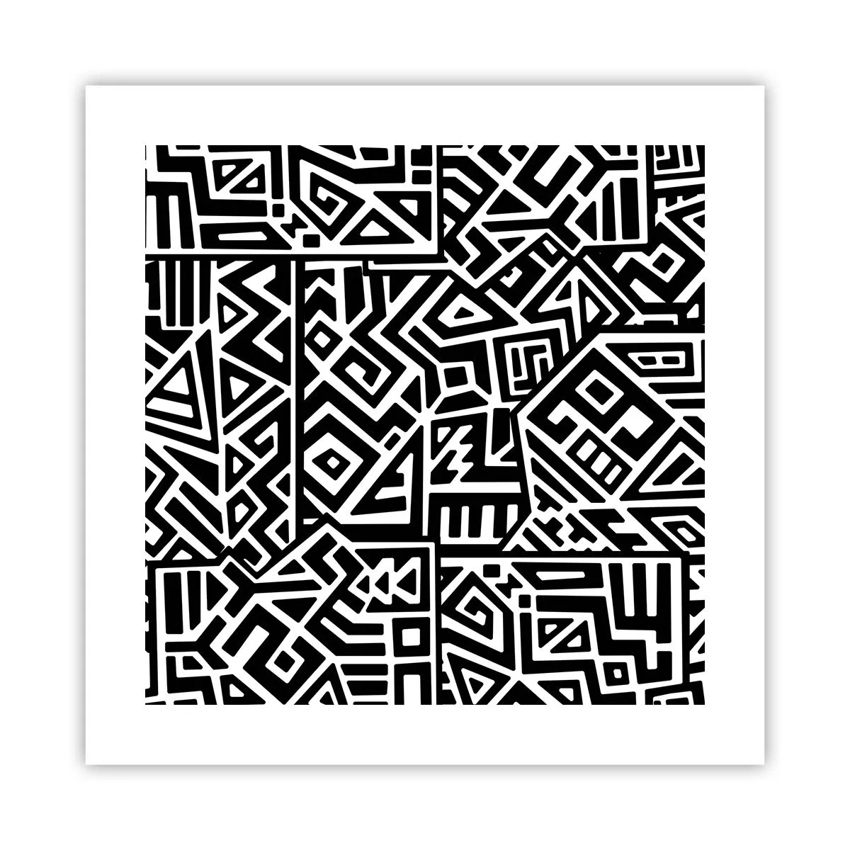 Póster - Composición precolombina - 40x40 cm
