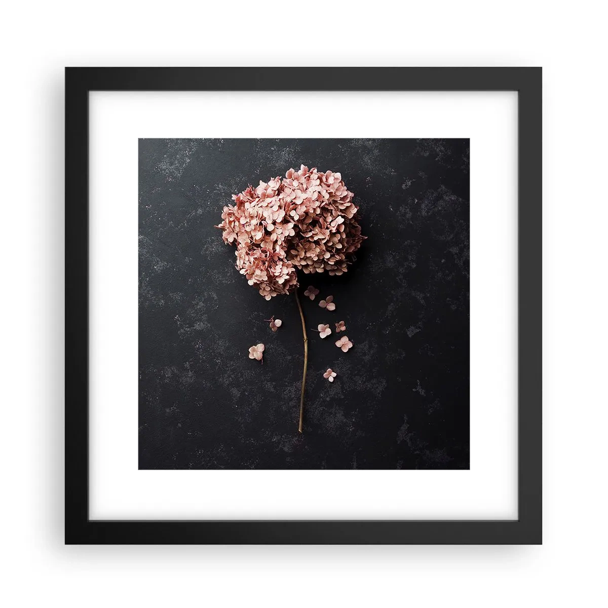 Póster en marco negro - Un signo verdaderamente romántico - 30x30 cm