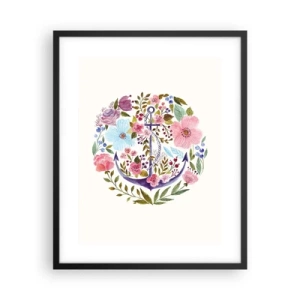 Póster en marco negro - El sueño reparador de un marinero - 40x50 cm