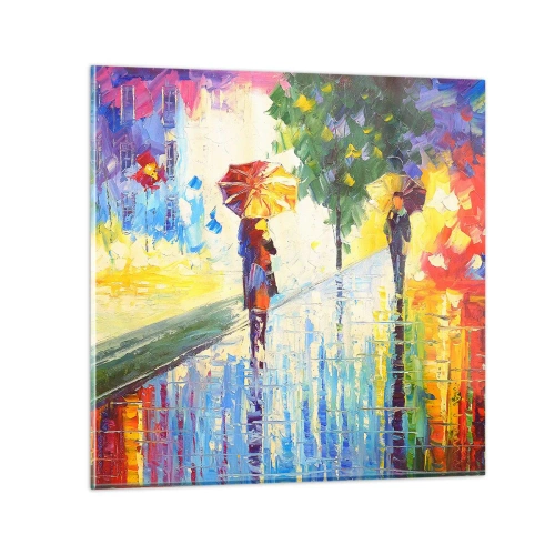 Cuadro sobre vidrio - Impresiones sobre Vidrio - Y todo está claro - 70x70 cm