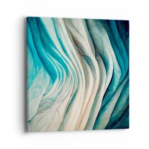 Cuadro sobre lienzo - Impresión de Imagen - Azul insaciable - 40x40 cm