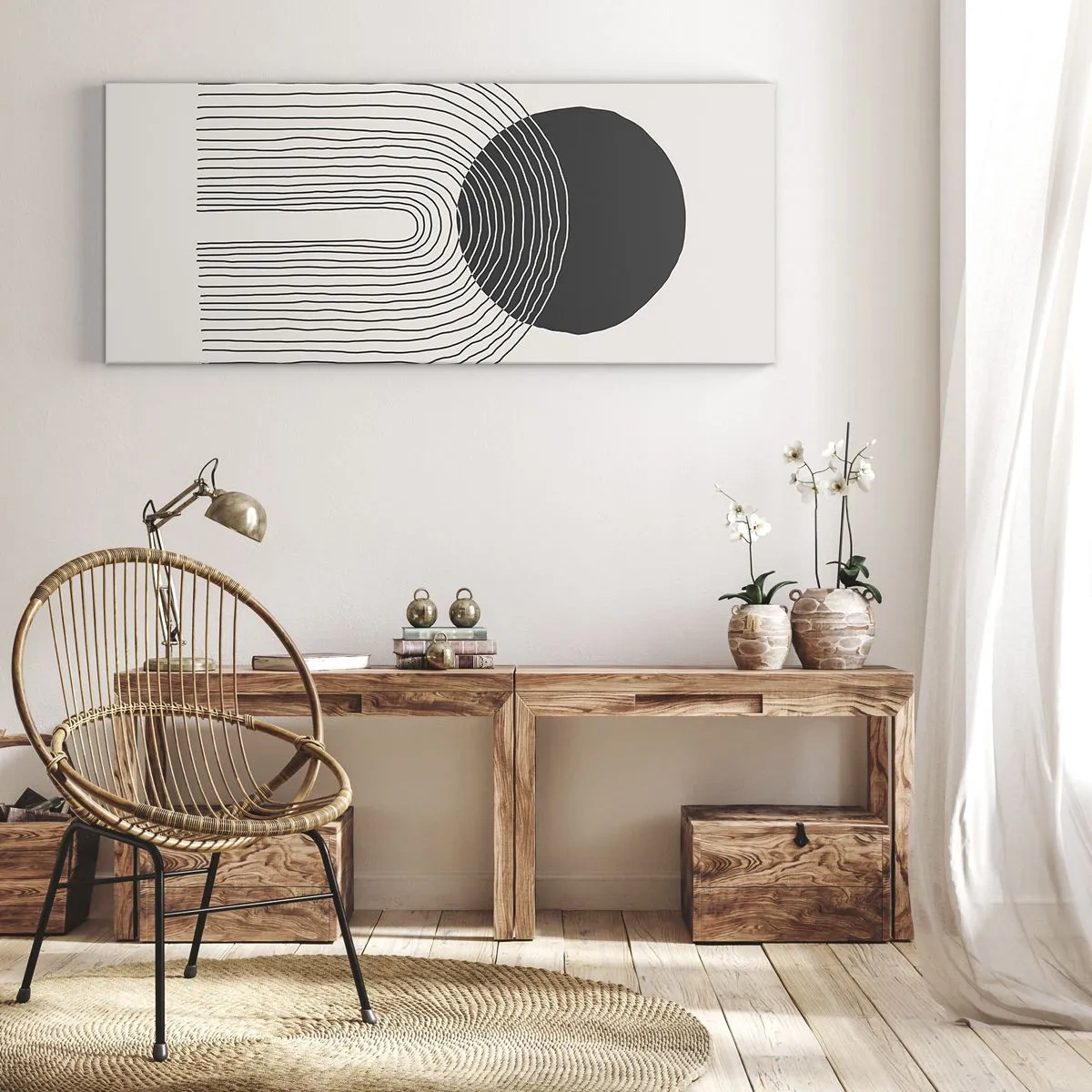 Cuadro sobre lienzo - Impresión de Imagen - Temblor y certeza - 100x40 cm