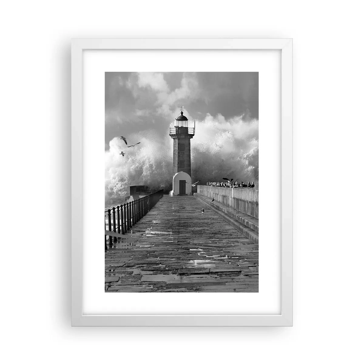 Póster en marco blanco - Audaz - 30x40 cm