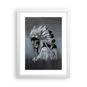 Póster en marco blanco - Regreso a las raíces - 30x40 cm