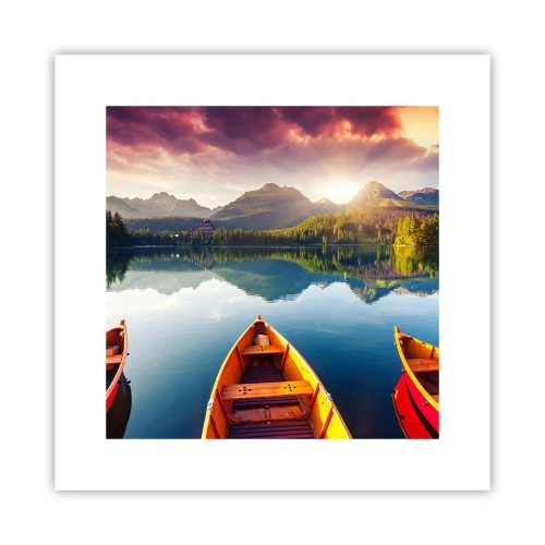 Póster - Frente a la naturaleza - 30x30 cm