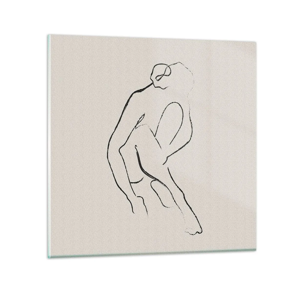 Cuadro sobre vidrio - Impresiones sobre Vidrio - Boceto íntimo - 70x70 cm