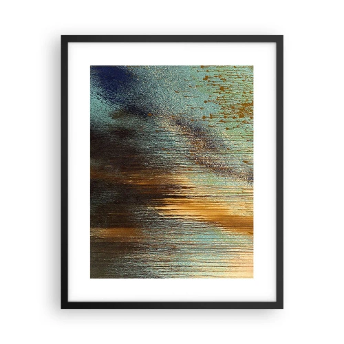 Póster en marco negro - Una composición colorista no accidental - 40x50 cm