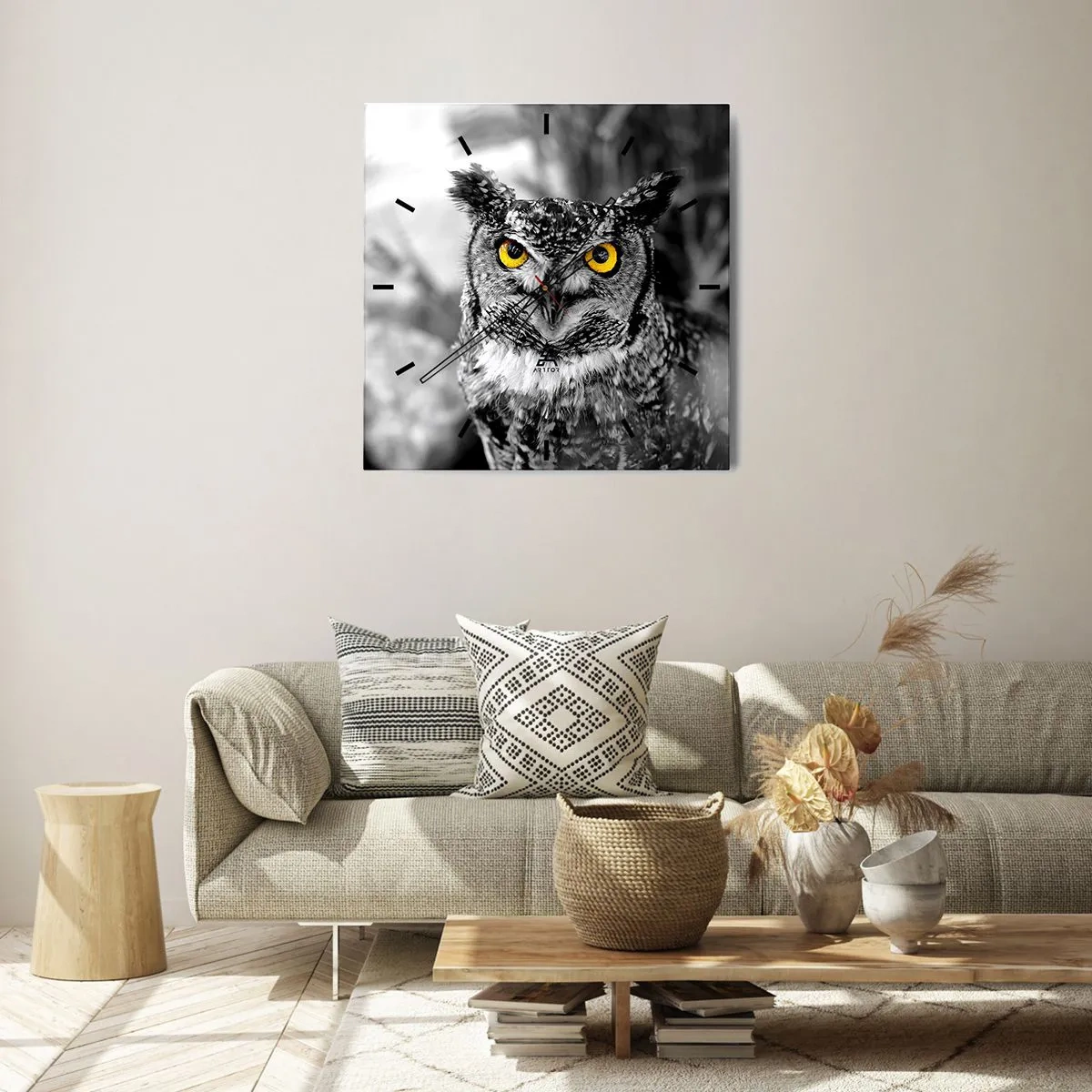 Reloj de pared - Reloj de vidrio - Nada se puede ocultar - 30x30 cm