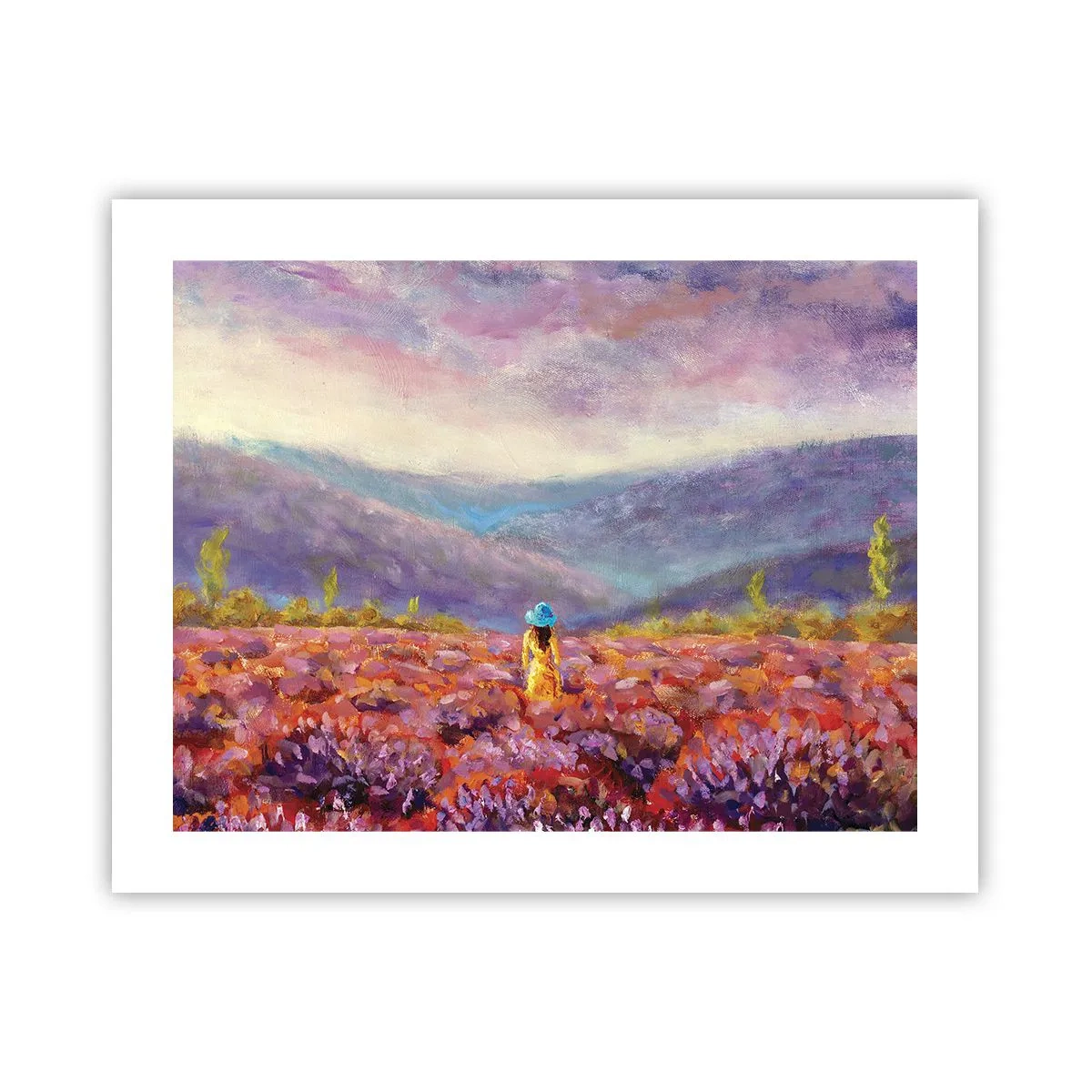 Póster - En un mundo de lavanda - 50x40 cm