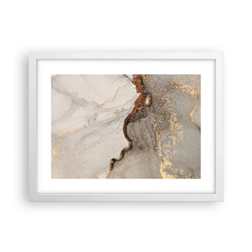 Póster en marco blanco - En la frontera de los colores - 40x30 cm