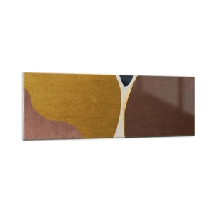 Cuadro sobre vidrio - Impresiones sobre Vidrio - Abstracción - un lugar en el espacio - 90x30 cm