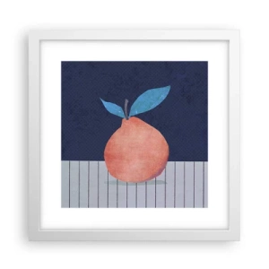 Póster en marco blanco - Convexidad y plano - 30x30 cm