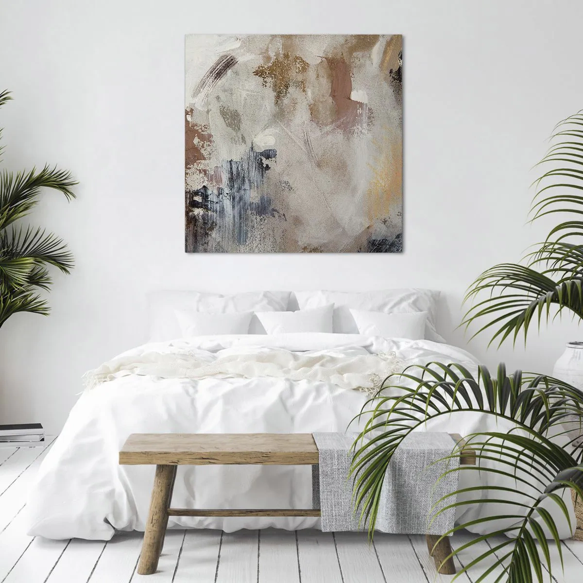 Cuadro sobre lienzo - Impresión de Imagen - Abstracción brumosa - 30x30 cm