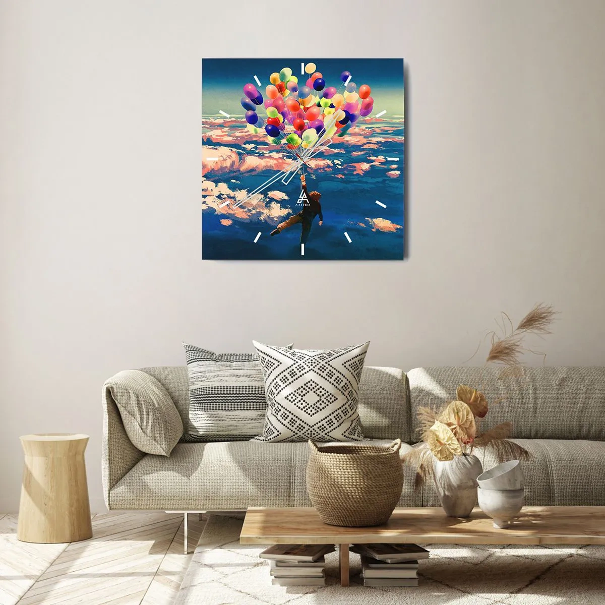 Reloj de pared - Reloj de vidrio - Un sueño de infancia hecho realidad - 30x30 cm